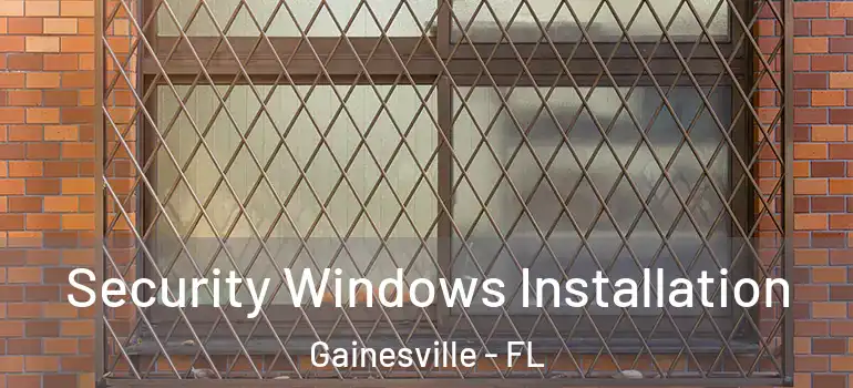  Security Windows Installation Gainesville - FL