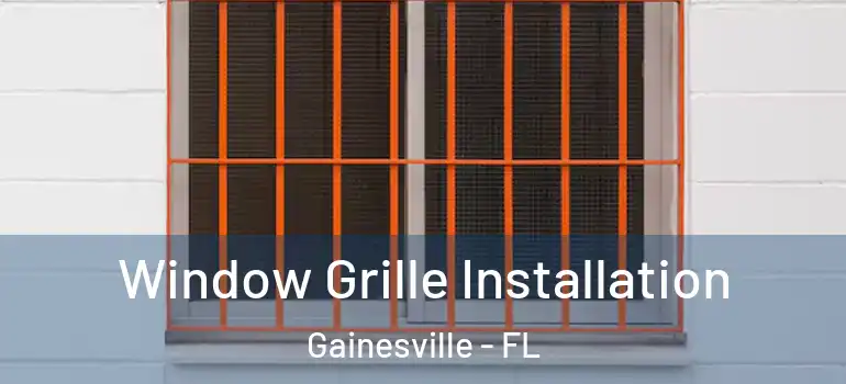  Window Grille Installation Gainesville - FL